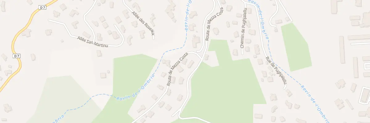 Plan du 487 Rte de Mezza Costa à Borgo