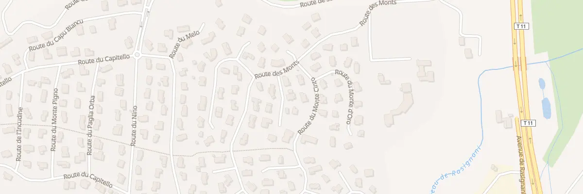 Plan du 34 Rte du San Petrone à Borgo