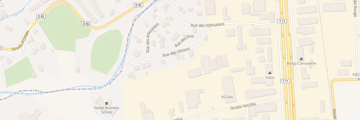 Plan du 145 Rue des Oliviers à Borgo