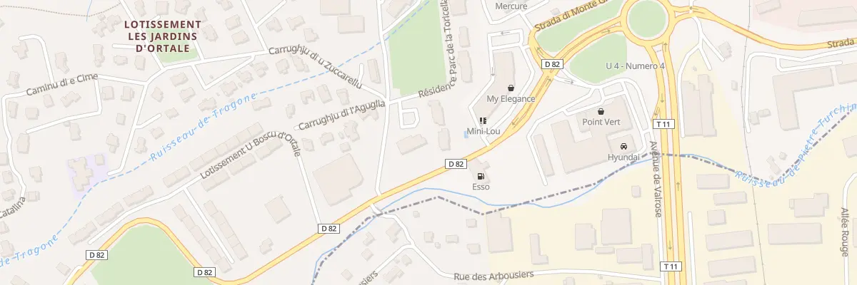 Plan du 1119 Res Parc de la Torricella à Biguglia