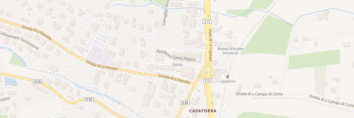 Plan du 5366 Res Santa Regina à Biguglia