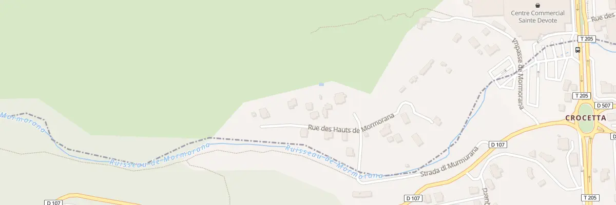 Plan du 154B Rue des Hauts de Mormorana à Borgo