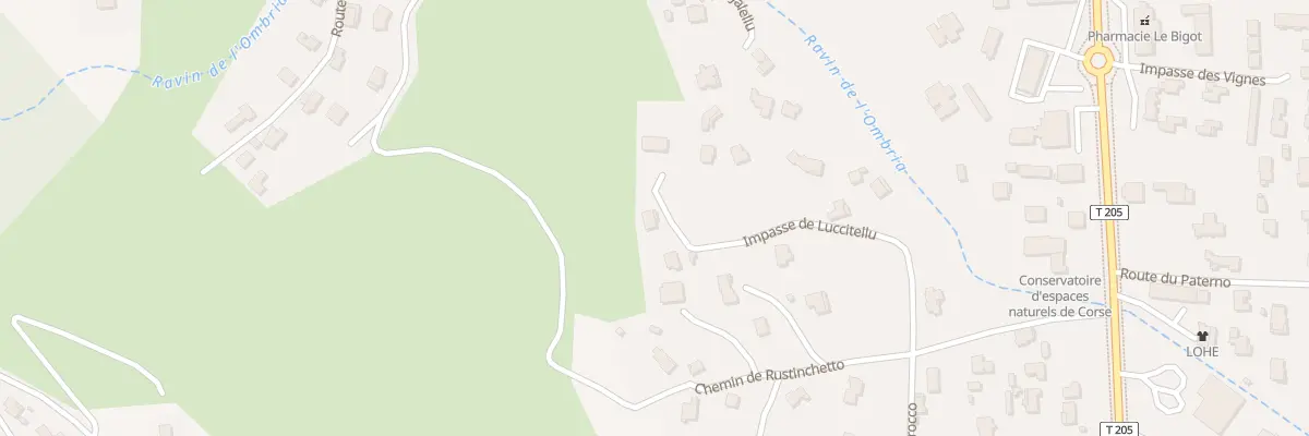 Plan du 6 Imp de Luccitellu à Borgo