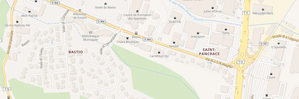 Plan du 400 Via Di U Cinque Di Maghju à Furiani