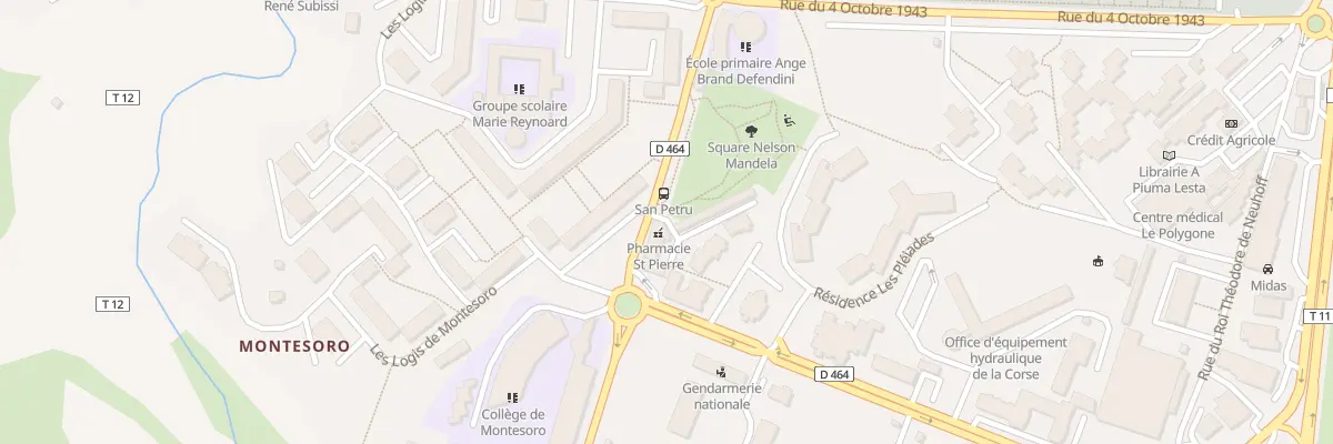 Plan du 329 Rue du Capitaine Then à Bastia