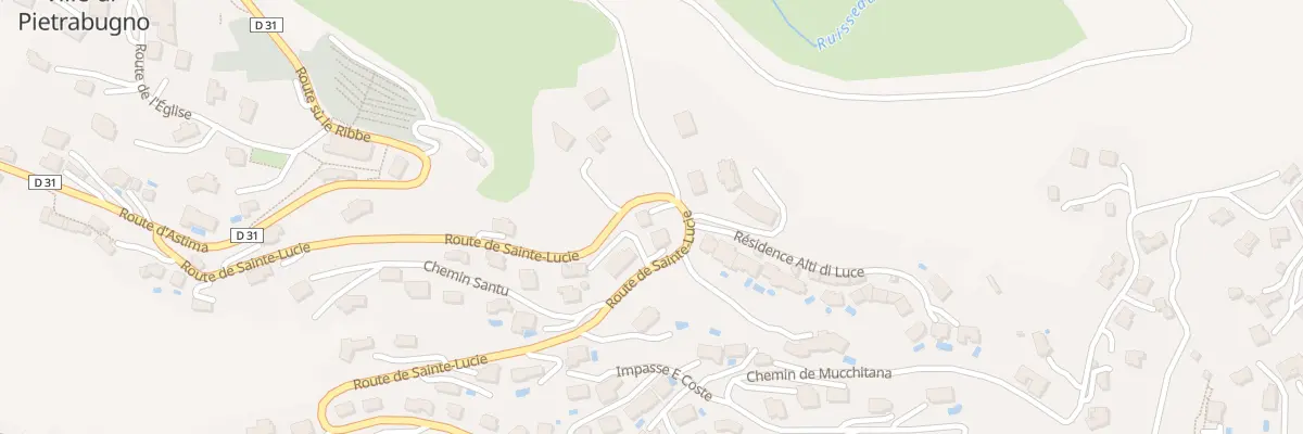 Plan du 1365 Rte de Sainte Lucie à Ville-di-Pietrabugno