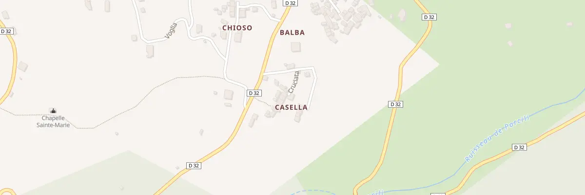 Plan du 5404 Casella à Sisco