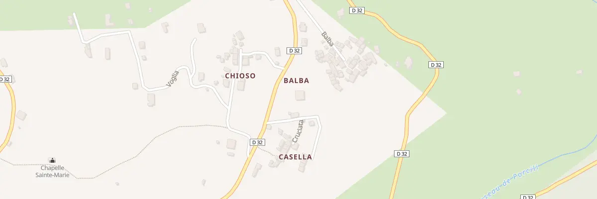 Plan du 5185 Balba à Sisco