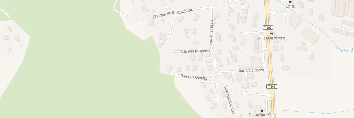 Plan du 10 Rue des Bruyères à Borgo