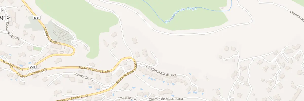Plan du 1340 Rte de Sainte Lucie à Ville-di-Pietrabugno