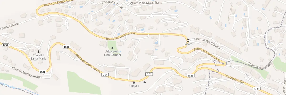 Plan du 525 Rte de Sainte Lucie à Ville-di-Pietrabugno