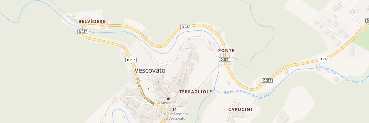 Plan du 95 Qua Suridiani à Vescovato