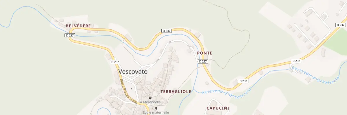 Plan du 112 Qua Quartieru Griscelli à Vescovato