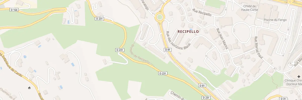 Plan du 9004 Res l’Auteuil Recipello à Bastia