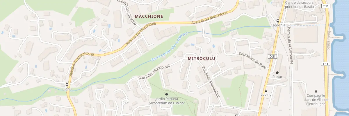 Plan du 6 Rue Jules Mondoloni à Bastia