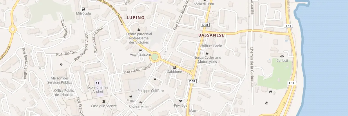 Plan du 4 Rue Jean Pierre Gaffory à Bastia