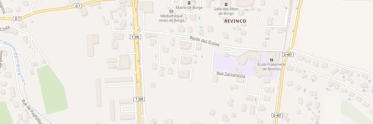 Plan du 531 Rte des Ecoles à Borgo