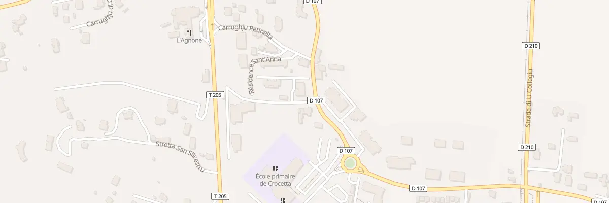 Plan du 101 Res Petinella à Lucciana