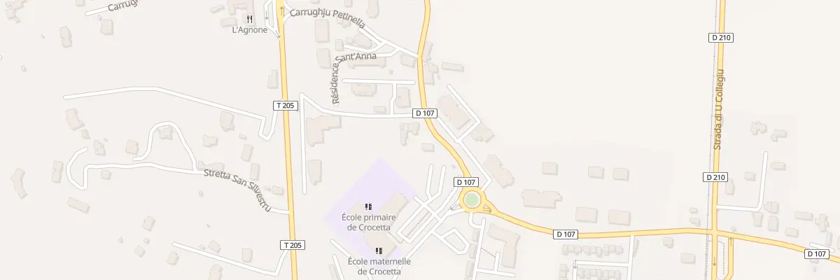 Plan du 414 Rte Strada Di A Canonica à Lucciana