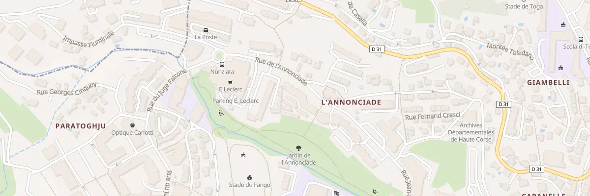 Plan du 21 Rue de l’Annonciade à Bastia