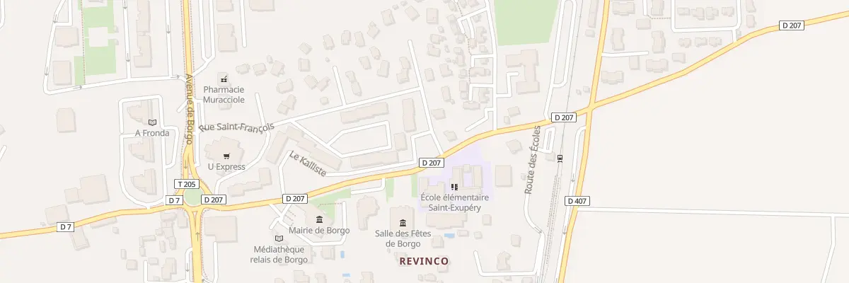 Plan du 103 Rte de la Gare à Borgo