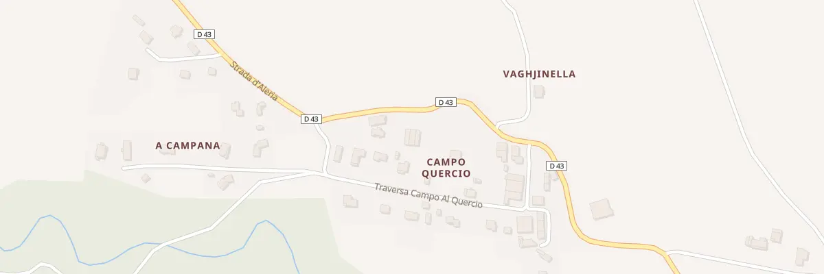 Plan du 5125 Campo Al Quercio à Antisanti
