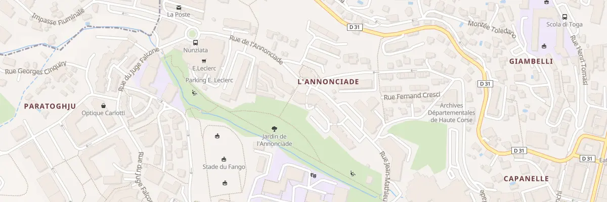Plan du 19 Rue de l’Annonciade à Bastia