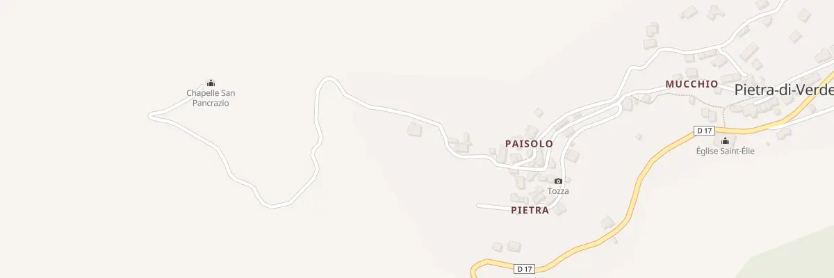 Plan du 15 Qua U Vadu à Pietra-di-Verde