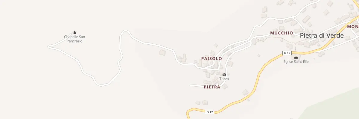 Plan du 9 Qua U Vadu à Pietra-di-Verde