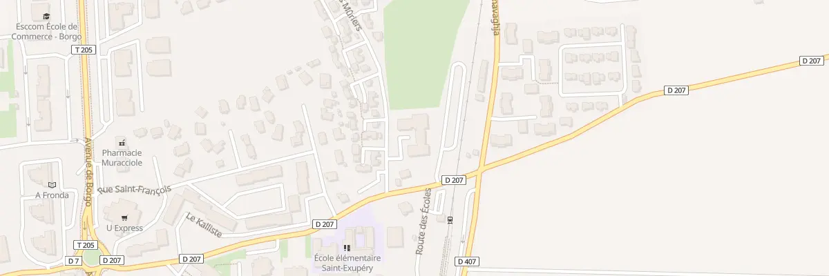Plan du 50 Rue des Muriers à Borgo