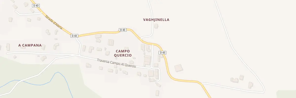 Plan du 5128 Campo Al Quercio à Antisanti