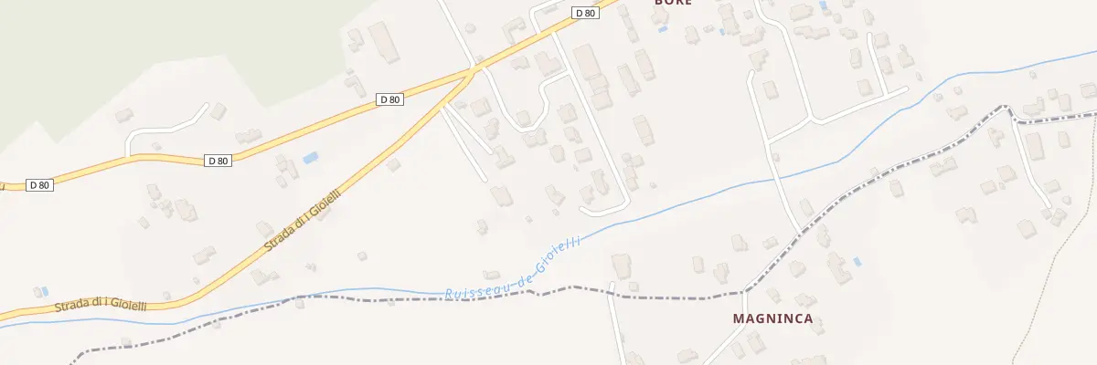Plan du 220 Rte delle Borre Punente à Rogliano