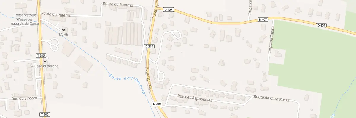 Plan du 22 Rte de Casa-rossa à Borgo