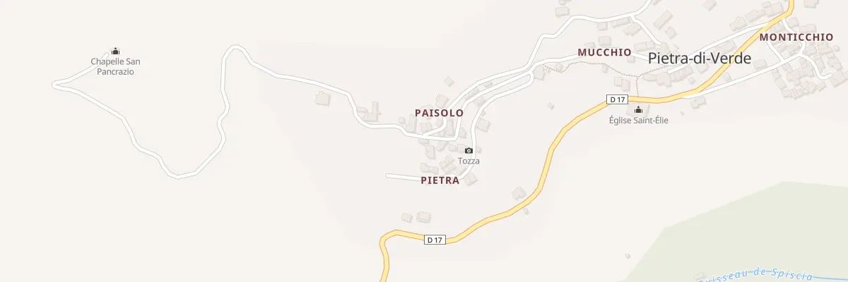 Plan du 2 Qua Pedi Di A Terra à Pietra-di-Verde