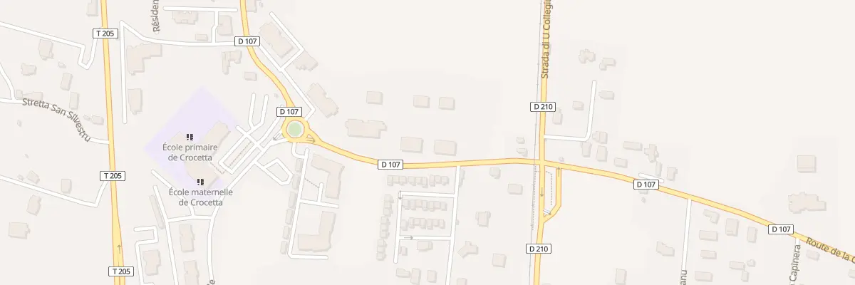 Plan du 689 Rte Strada Di A Canonica à Lucciana