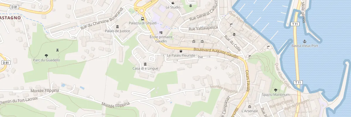 Plan du 3 Rue Saint Angelo à Bastia