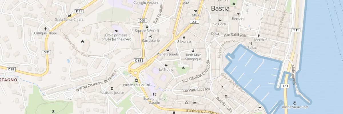 Plan du 4T Bd Pascal Paoli à Bastia