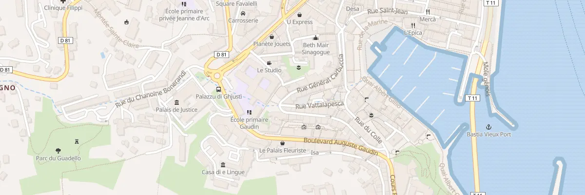 Plan du 6 Rue General de Carbuccia à Bastia