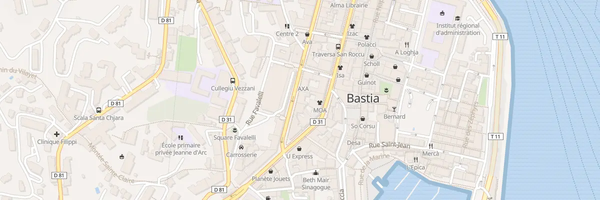 Plan du 4 Rue César Campinchi à Bastia