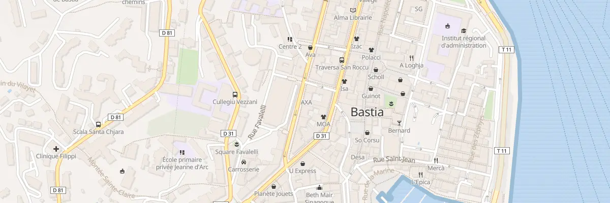 Plan du 6 Rue César Campinchi à Bastia