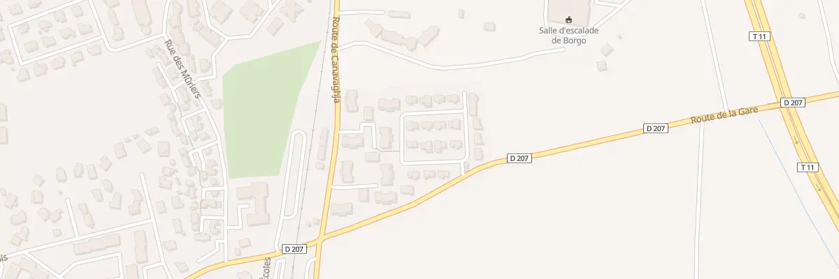 Plan du 50 Rte de Canavaggia à Borgo