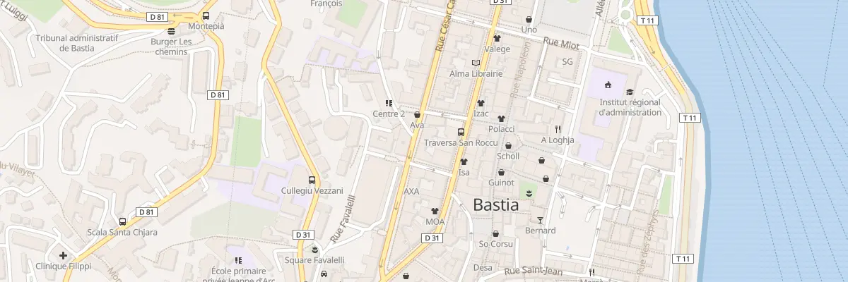 Plan du 6B Rue César Campinchi à Bastia