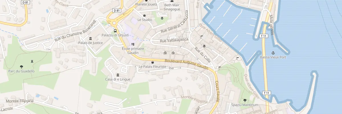 Plan du 8 Bd Auguste Gaudin à Bastia
