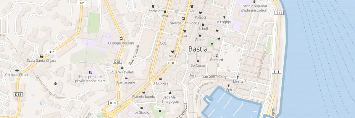 Plan du 14 Bd Pascal Paoli à Bastia
