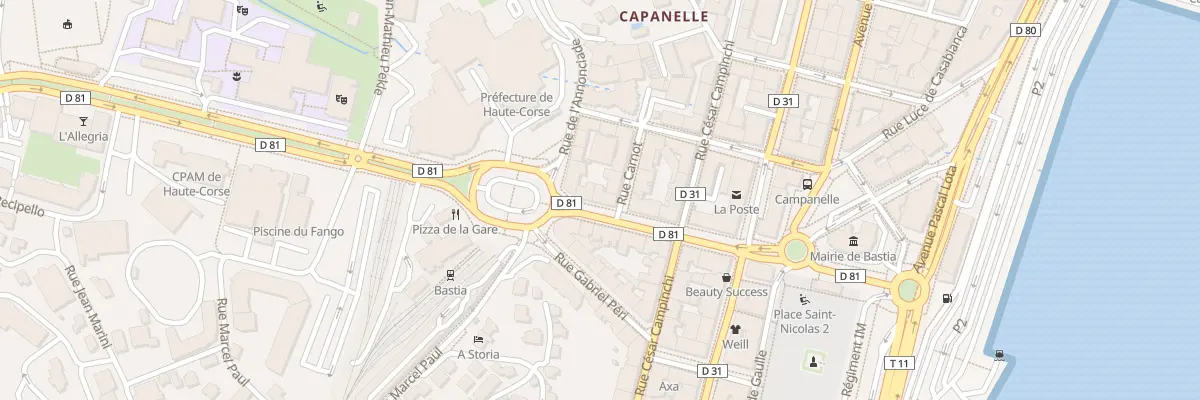 Plan du 6 Av Maréchal Sébastiani à Bastia