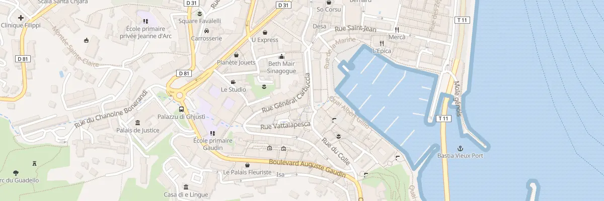 Plan du 26 Rue General de Carbuccia à Bastia