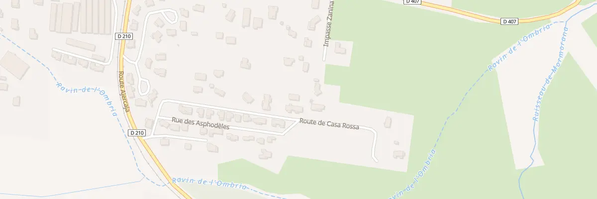 Plan du 13B Rte de Casa Rossa à Borgo