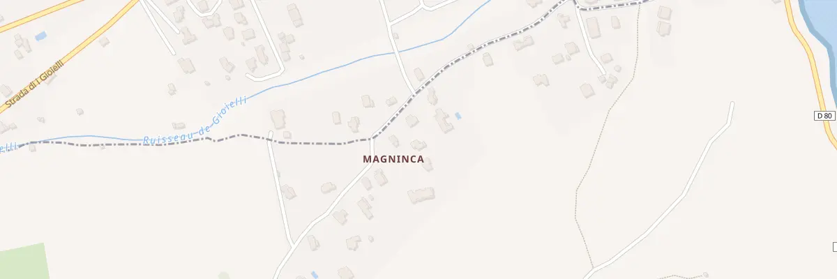 Plan du 295 Qua Magninca à Tomino