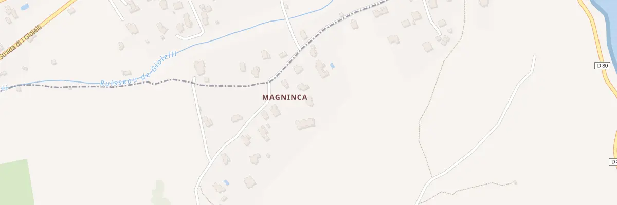 Plan du 315 Qua Magninca à Tomino