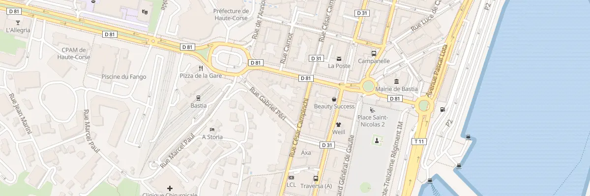 Plan du 33B Rue César Campinchi à Bastia